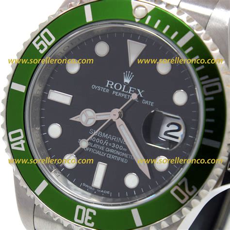 lunetta rolex ghiera verde|Rolex Green Bezel / Ghiera Verde per Submariner 16610LV.